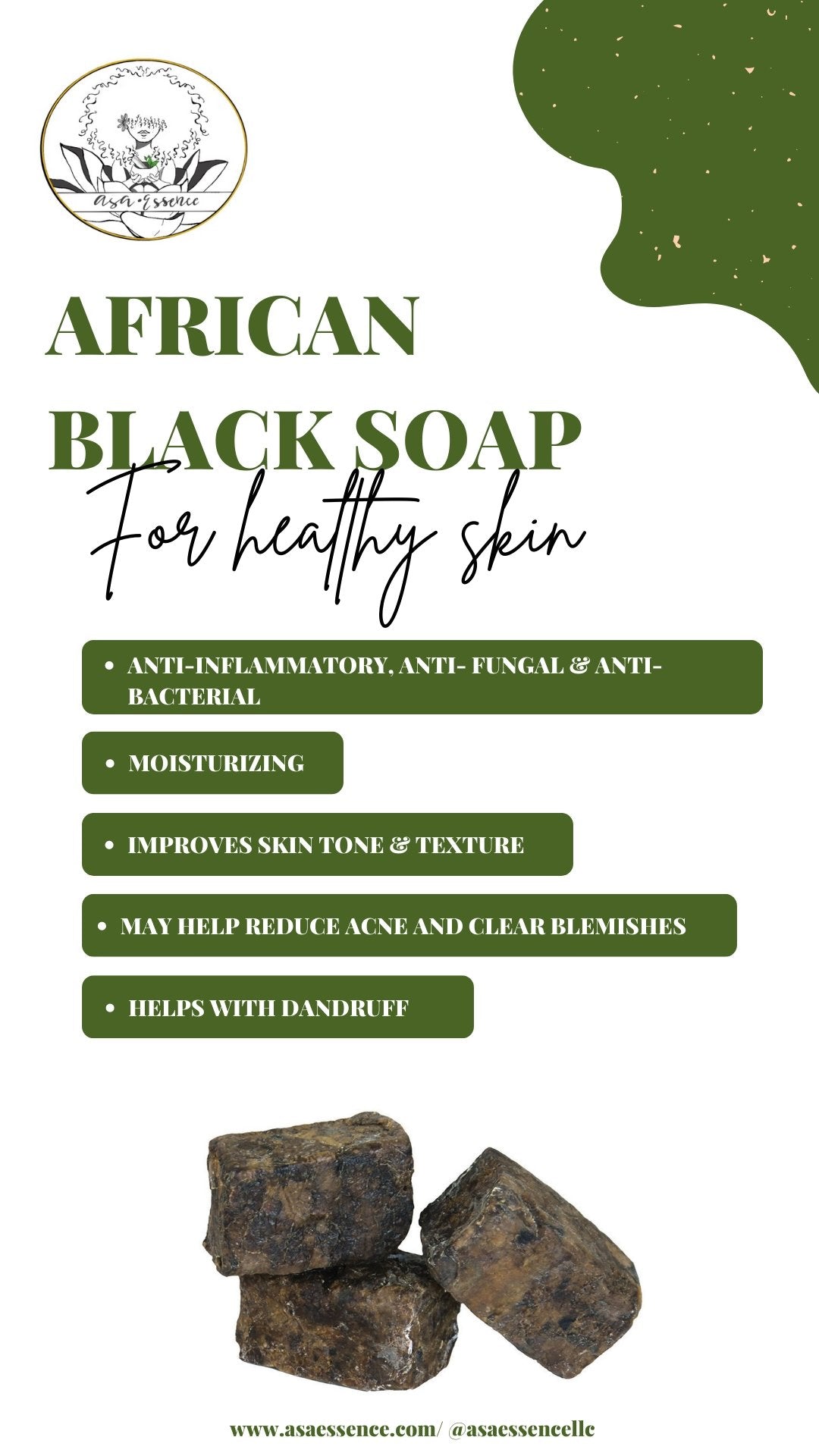 Raw Natural African Black Soap