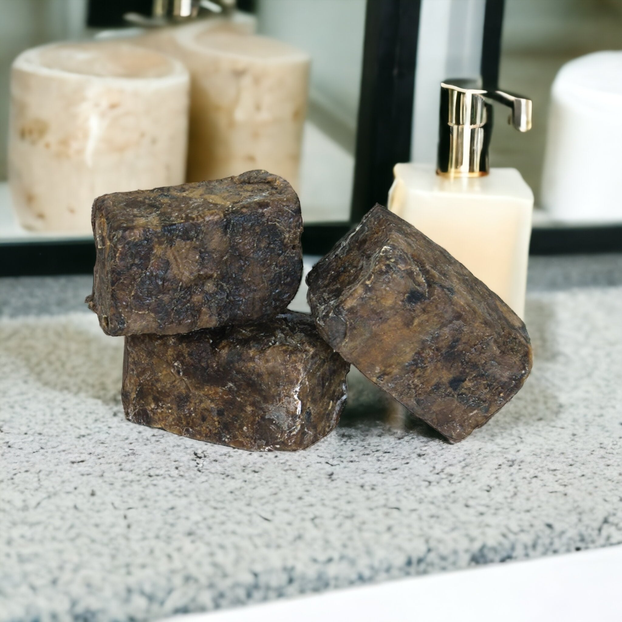 Raw Natural African Black Soap